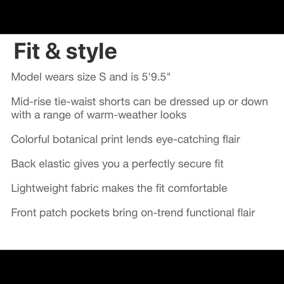 Mid Rise Tie Waist Shorts - Picture 7 of 8